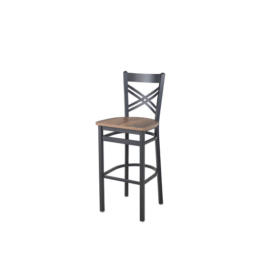 BFM Seating 2130BKPR-SB 17 1/4" Barstool