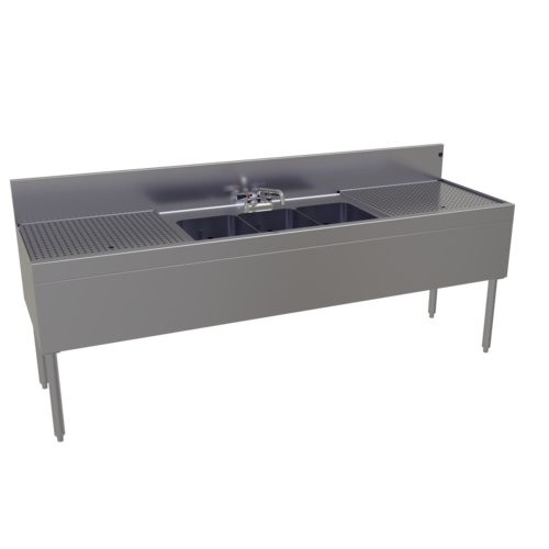 Glastender TSB-84-S 84" Underbar Sink