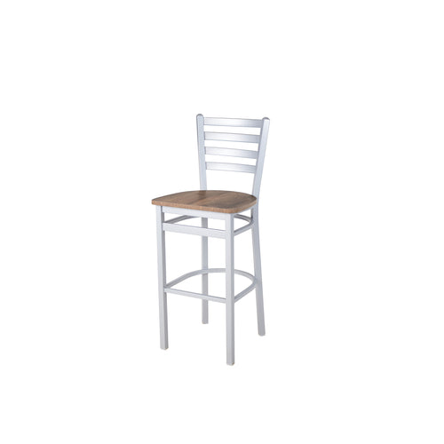 BFM Seating 2160BKPR-SM 17 1/4" Barstool
