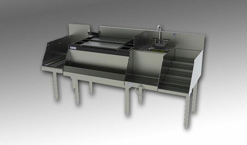Perlick UCS48B-LF 48" Underbar Ice Bin / Cocktail Station