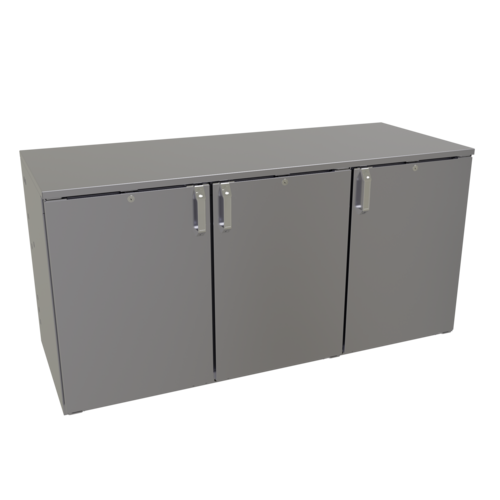 Glastender C1RL60 60" Solid Door Back Bar Cooler