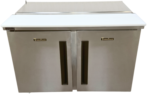 Traulsen CLST-7230-SD-LRR 72 1/2" 3 Doors 30 Pan Sandwich / Salad Prep Table