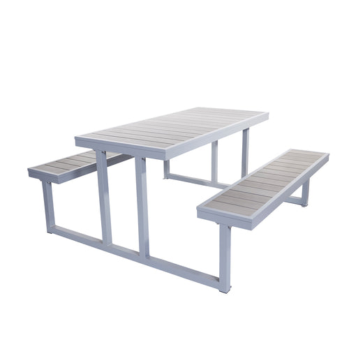 BFM Seating PH5927GRSG 60" Patio Table