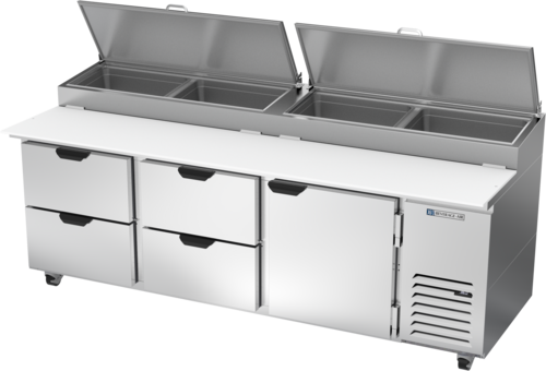 Beverage-Air DPD93HC-4 93" 1 Door Pizza Prep Table