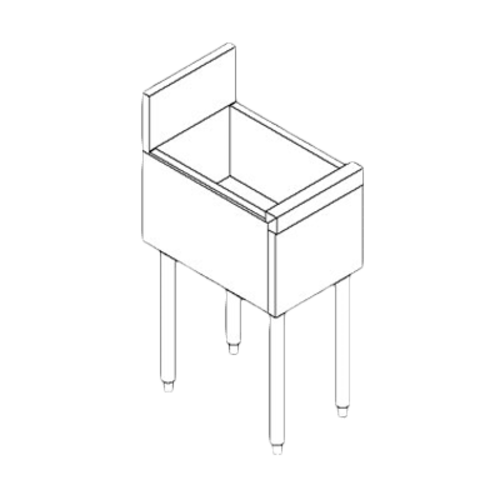 Perlick TS6U2 6" Underbar Bottle Storage Bin