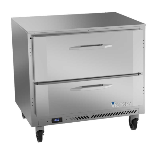 Victory VUFD36HC-2 36" Solid Door Undercounter Freezer