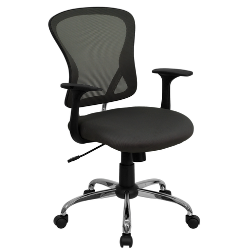 Flash Furniture H-8369F-DK-GY-GG 25 1/4" Dining Chair