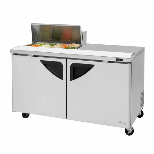 Turbo Air TST-60SD-08S-N(-LW) 60 3/8" 2 Doors 9 Pan Sandwich / Salad Prep Table