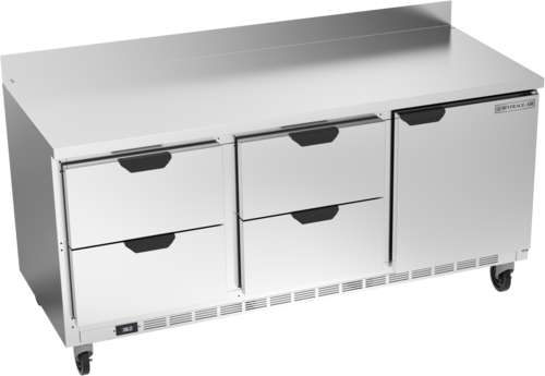 Beverage-Air WTRD72AHC-4 72" 1 Door Worktop Refrigerator