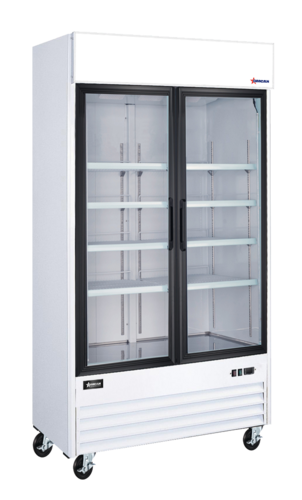 Omcan 50126 40" 2 Section Refrigerated Merchandiser