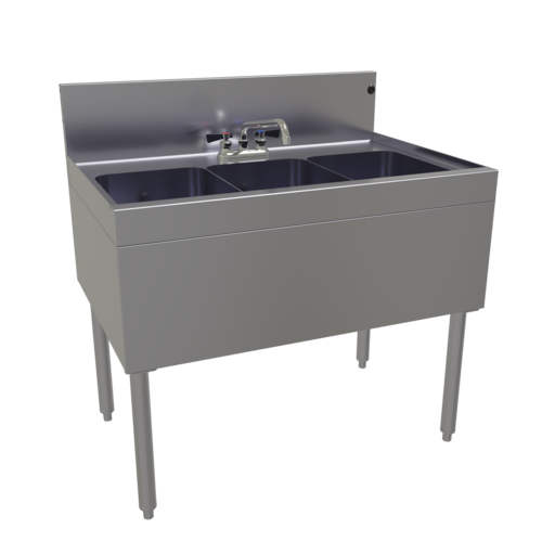 Glastender TSB-36-S 36" Underbar Sink