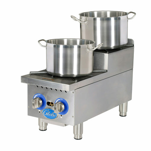 Globe GHPSU212G 12" Gas Countertop Hot Plate
