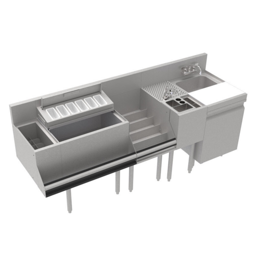Krowne KR24-MT78 78" Underbar Ice Bin / Cocktail Station