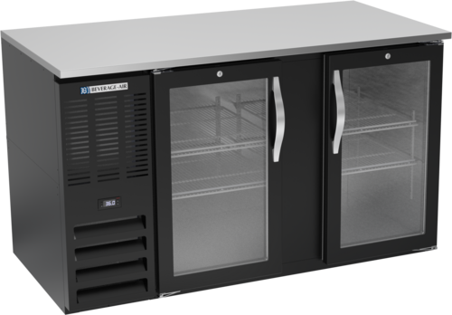 Beverage-Air BB58HC-FG-B 58" Glass Door Back Bar Cooler