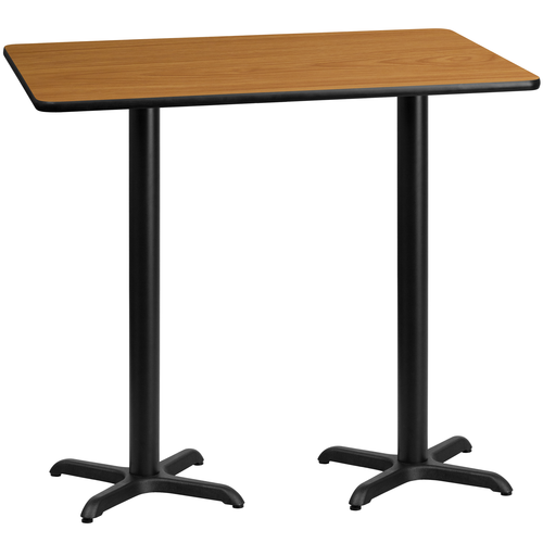 Flash Furniture XU-NATTB-3060-T2222B-GG Dining Table