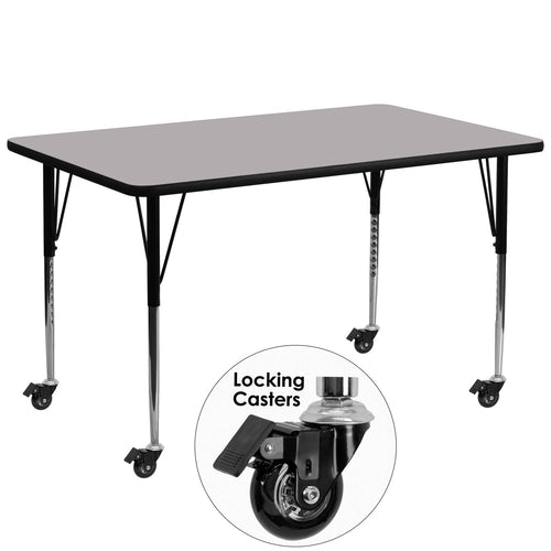 Flash Furniture XU-A3072-REC-GY-T-A-CAS-GG Dining Table
