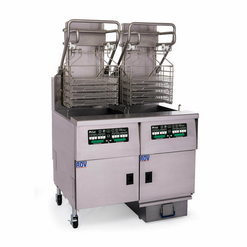 Pitco SELVRF-2/FD 43 1/4" (2) 75 lb Electric Fryer Battery