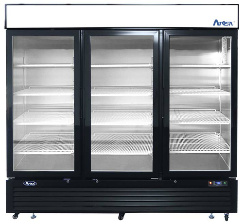 Atosa MCF8728GR 81 7/8" 3 Section Freezer Merchandiser