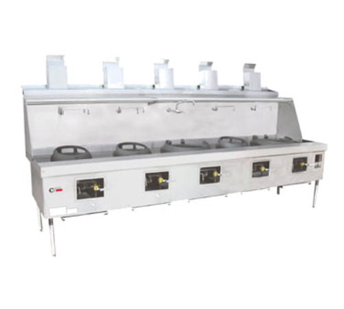 Town MF-5-SS 138" Gas Wok Range