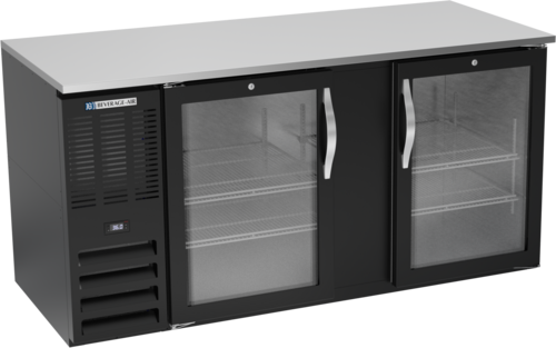 Beverage-Air BB68HC-FG-B 68" Glass Door Back Bar Cooler