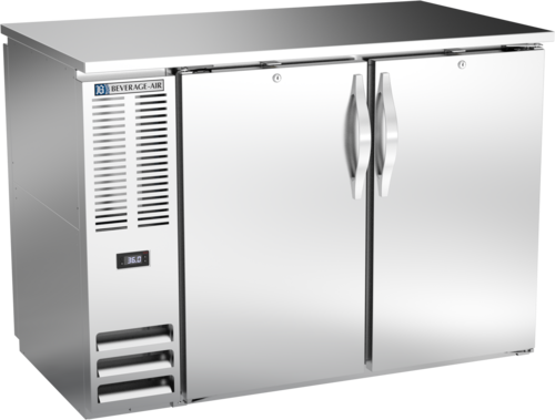 Beverage-Air BBN48HC-PT-S 48" Solid Door Back Bar Cooler
