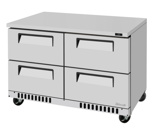 Turbo Air TUR-48SD-D4-FB-N 72 5/8" Solid Door Undercounter Refrigerator