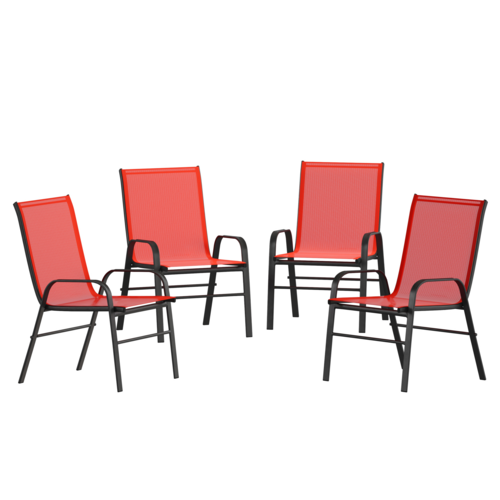 Flash Furniture 4-JJ-303C-RD-GG 21 1/4" Patio Chair