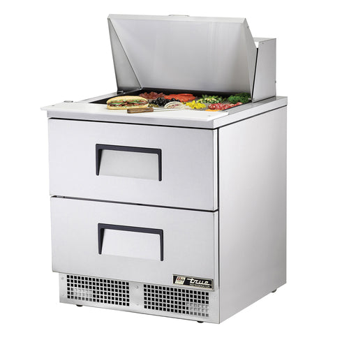True TFP-32-12M-D-2-HC 32 1/8" 2 Drawer 12 Pan Mega Top Sandwich / Salad Prep Table
