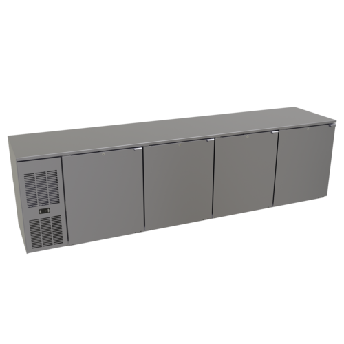 Glastender C1FL108-UC 108" Solid Door Undercounter Refrigerator