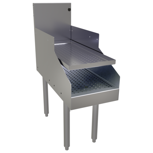 Glastender RDBA-12D 12" Underbar Drainboard