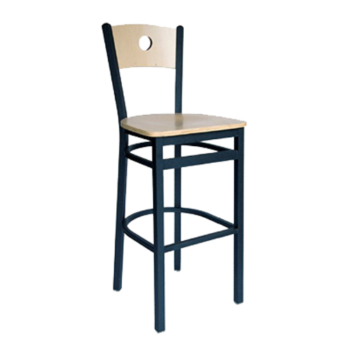 BFM Seating 2152B-SB W 17 1/2" Barstool
