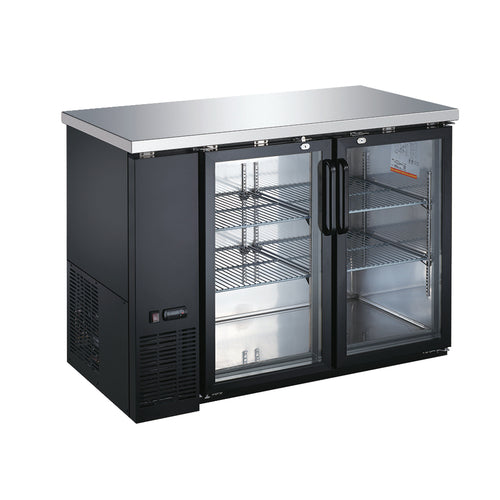 Omcan 50058 48 3/4" Glass Door Back Bar Cooler