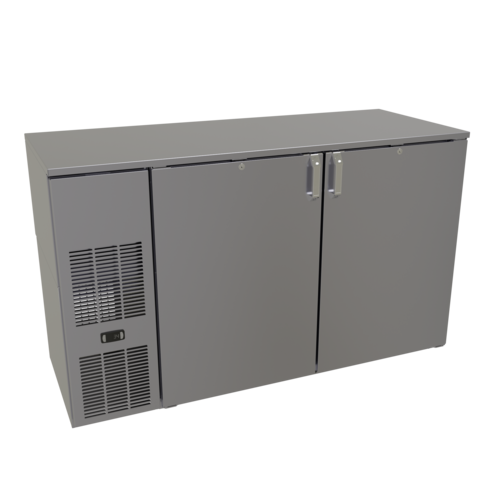 Glastender C1FB60 60" Solid Door Back Bar Cooler