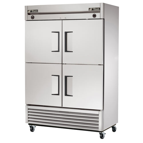 True T-49DT-4-HC 54 1/8" 2 Section Solid Door Reach-In Refrigerator Freezer