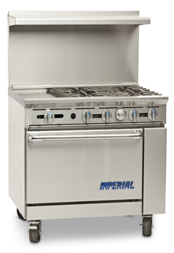 Imperial IR-4-G12 36" 4 Burner Gas Restaurant Range