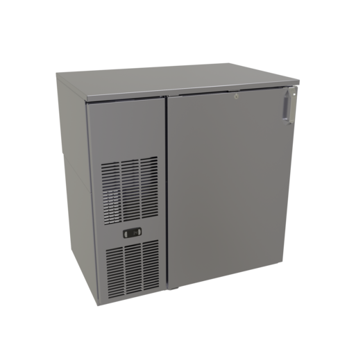 Glastender C1FB36 36" Solid Door Back Bar Cooler