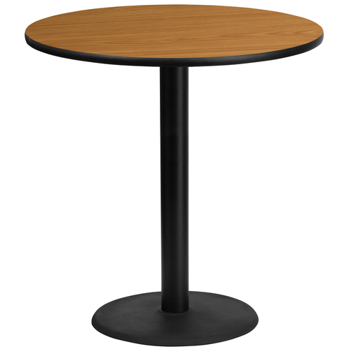 Flash Furniture XU-RD-42-NATTB-TR24B-GG Dining Table