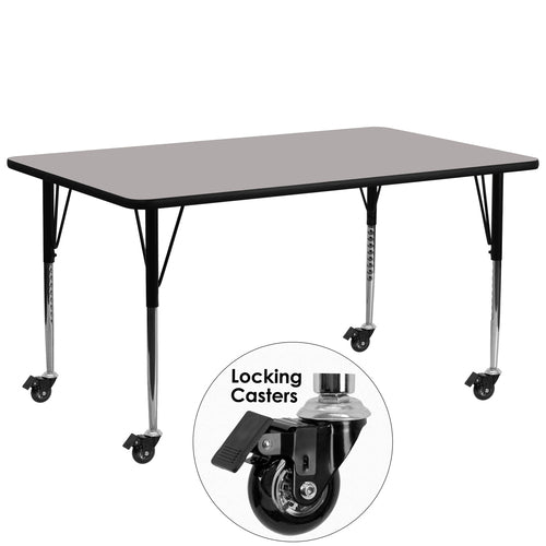 Flash Furniture XU-A3072-REC-GY-H-A-CAS-GG Dining Table