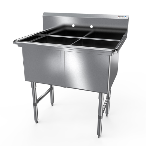 NBR 2SS-162014 37 1/8" Compartment Sink