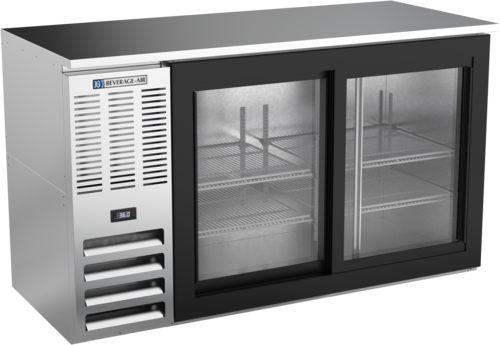 Beverage-Air BBN58HC-GS-S 58" Glass Door Back Bar Cooler