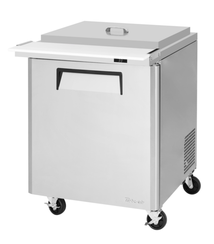 Turbo Air MST-28-12-N-RC 27 1/2" 1 Door 12 Pan Mega Top Sandwich / Salad Prep Table