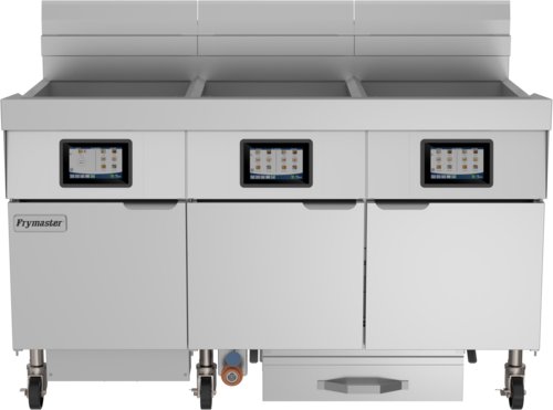 Frymaster 3FQG100T 60" (3) 100 lb Gas Fryer Battery
