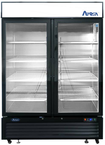 Atosa MCF8721ES 54 3/8" 2 Section Freezer Merchandiser