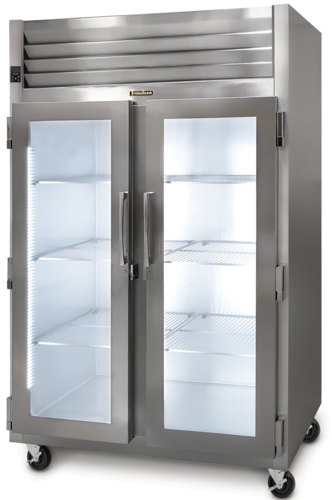 Traulsen G21010M 52 1/8" 2 Section Glass Door Reach-In Refrigerator