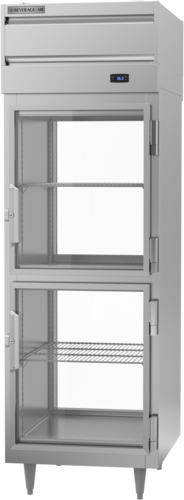 Beverage-Air PRD1HC-1BHG 26 1/2" 1 Section Glass Door Pass-Thru Refrigerator