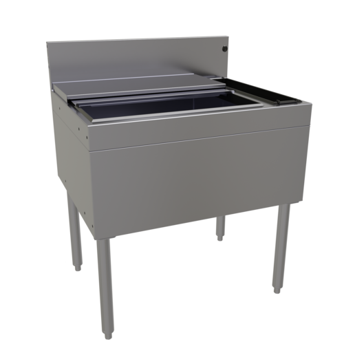 Glastender CBB-30R4-CP10 30" Underbar Ice Bin / Cocktail Station