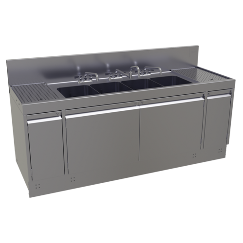 Glastender E-FS-72 72" Underbar Sink