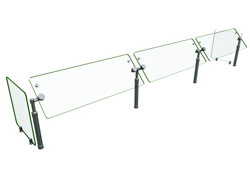 Hatco B950SWIVEL-120 120" Sneeze Guard