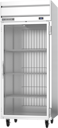 Beverage-Air HRS1WHC-1G 35" 1 Section Glass Door Reach-In Refrigerator