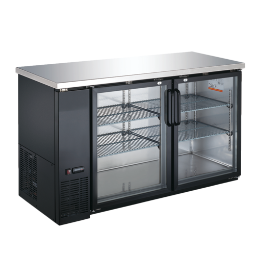 Omcan 50060 60 3/4" Glass Door Back Bar Cooler